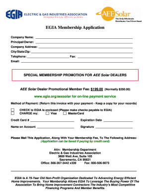 EGIA Membership Application