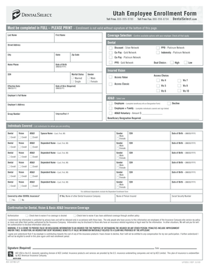 Utah Employee Enrollment Form