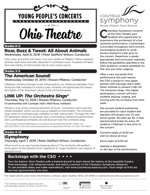 Columbus Symphony Education Program