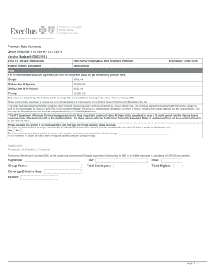 SimplyBlue Plus Standard Platinum Health Insurance Quote