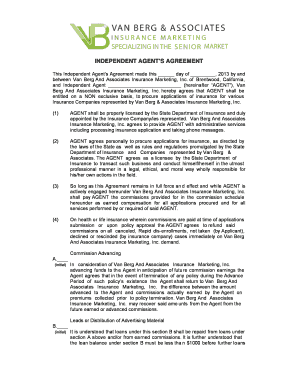 Independent Agent's Agreement