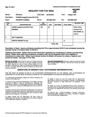 Inspection test report template - November 24 1999