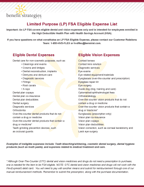 FSA Eligible_Limited Purpose List ‹ MidAmerica