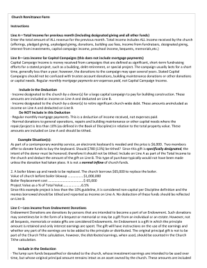 Church Remittance Form