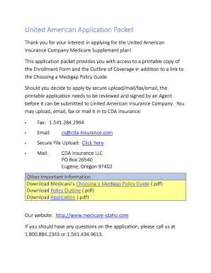 Medicare Supplement Insurance Application