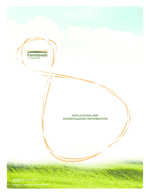 Farmlands Co-operative Society Shareholding Application