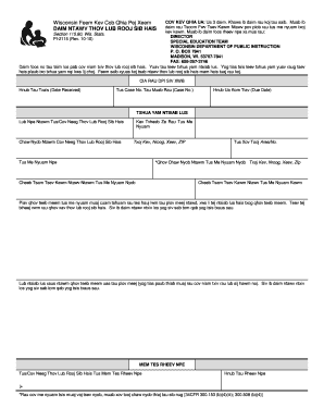 Wisconsin Special Education Team Form