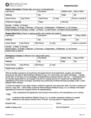 Patient Registration Form