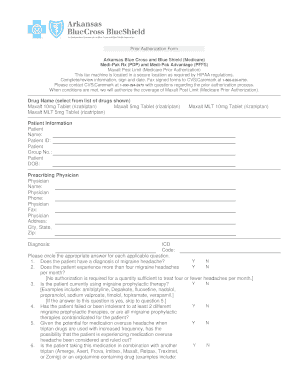 Maxalt Prior Authorization Form