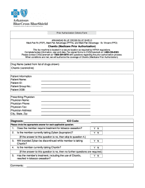 Chantix Prior Authorization Form