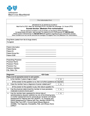 Arkansas Blue Cross Blue Shield Duragesic Prior Authorization Form