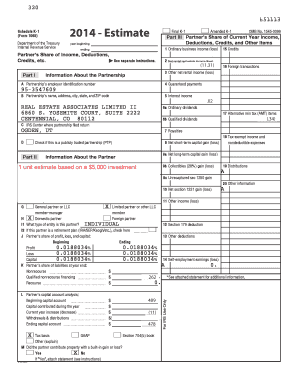Schedule K-1 Form 1065