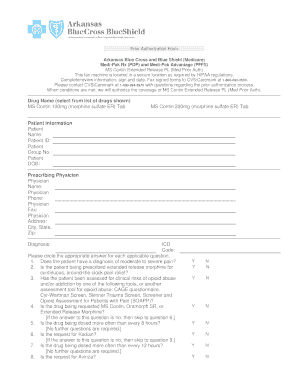 Arkansas Blue Cross Medicare Prior Authorization Form
