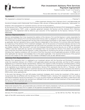 Investment Advisory Services Payment Agreement