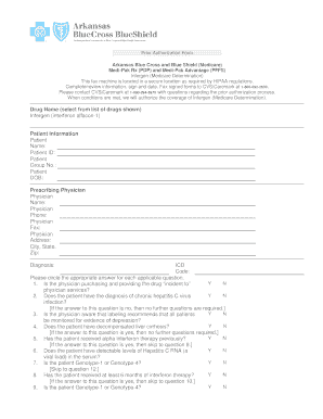 Arkansas Blue Cross Prior Authorization Form