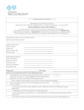 Symlin Medicare Prior Authorization Form