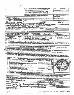FEMA Elevation Certificate