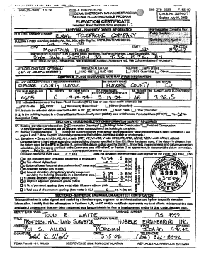 Elevation Certificate