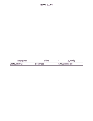 Vendor Registration Form