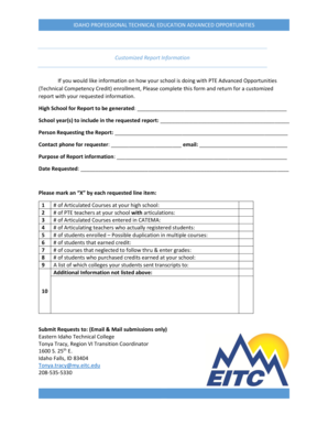 Public speaking speech examples - Customized Report Information - Eastern Idaho Technical - eitc