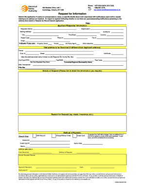 Request for Information Form