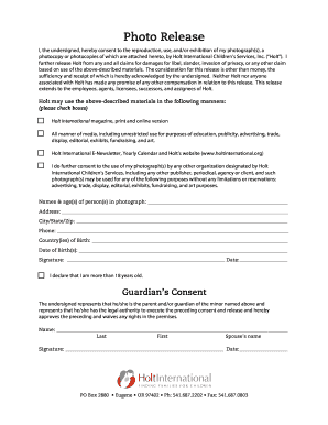 Photo Release Form