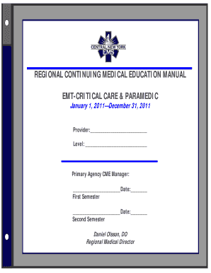 EMT-Critical Care CME Manual