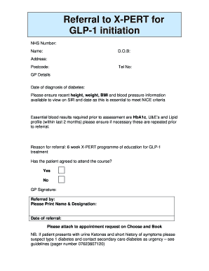 GLP-1 Initiation Referral Form