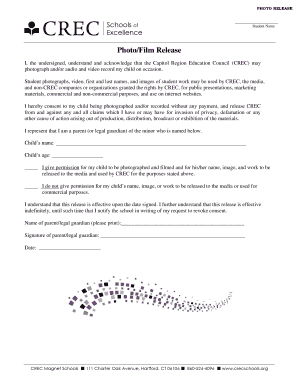 Photo Release Form