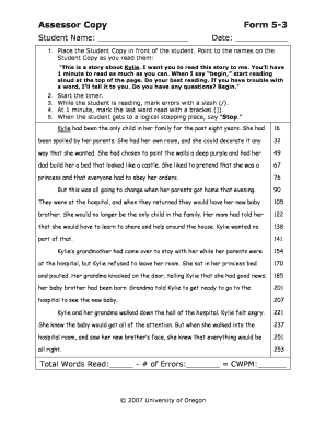 Assessor Copy Form 5-3