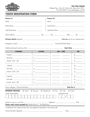 Youth Registration Form