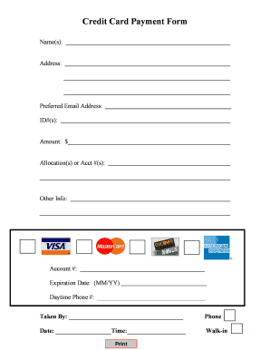 Credit Card Payment Form