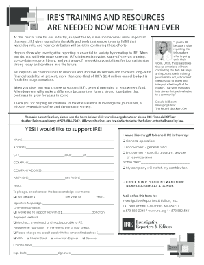 IRE Donation Form