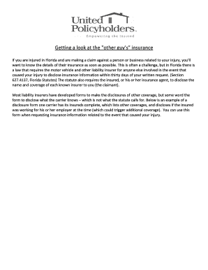 Florida Policy Information Request Form
