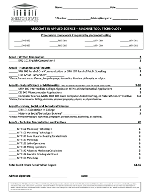 Associate in Applied Science Degree Plan