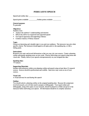 PERSUASIVE SPEECH - Shelton State - sheltonstate