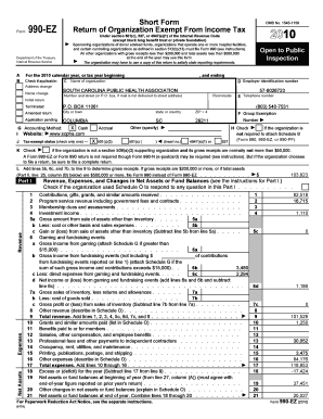 Form 990-EZ Tax Return