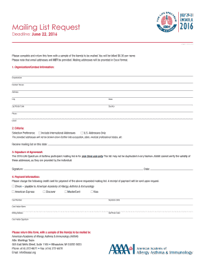 Mailing List Request - aaaaiorg