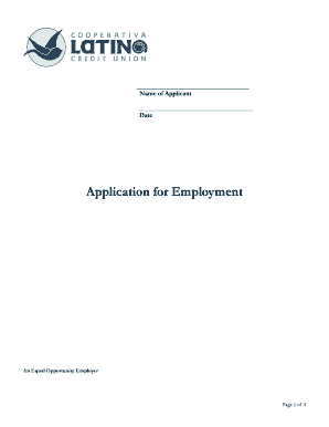 Application for Employment