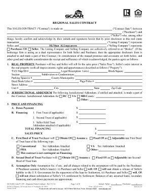 Regional Sales Contract