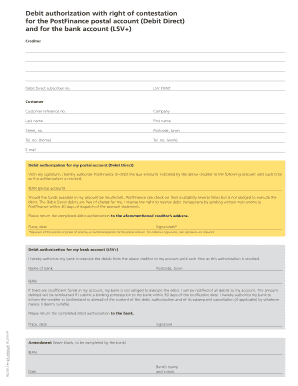 Debit Authorization with Right of Contestation