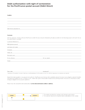 Debit Authorization with Right of Contestation