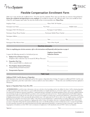 Flexible Compensation Enrollment Form