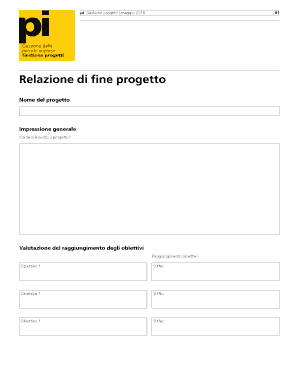 Relazione di fine progetto