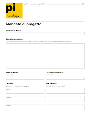 Mandato di progetto