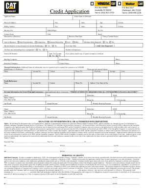 Credit Application Form