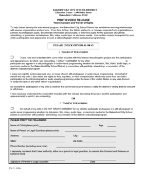 Bakersfield City School District Photo/Video Release