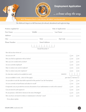 Employment Application Form