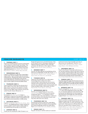 Precept Ministries Donation and Prayer Commitment Form