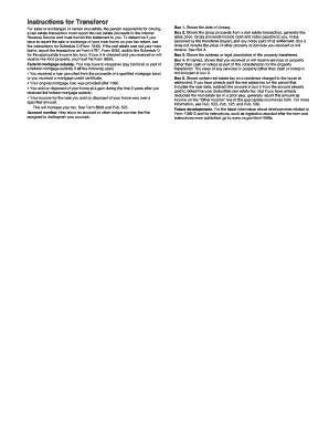IRS Form 1099-S Instructions